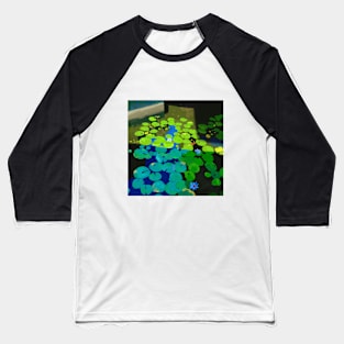 Water Lilies Nature Painting Baseball T-Shirt